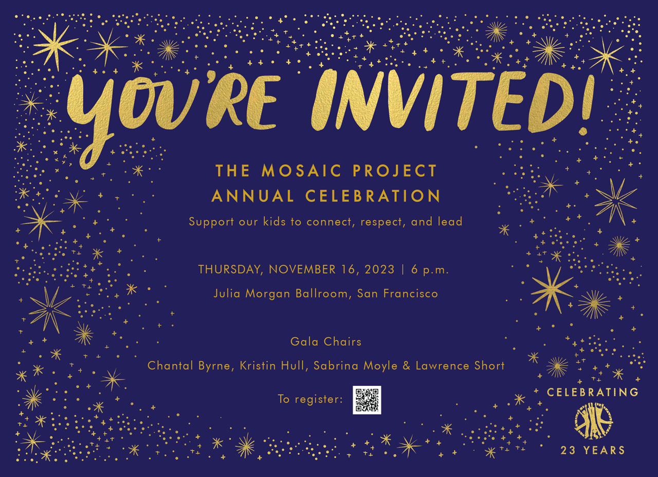 Invite for Mosaic Gala 2023