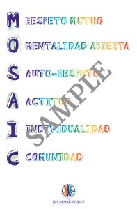 Mosaic Values Spanish