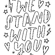We Stand With You custom poster
