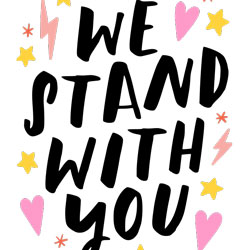 We Stand With You Poster